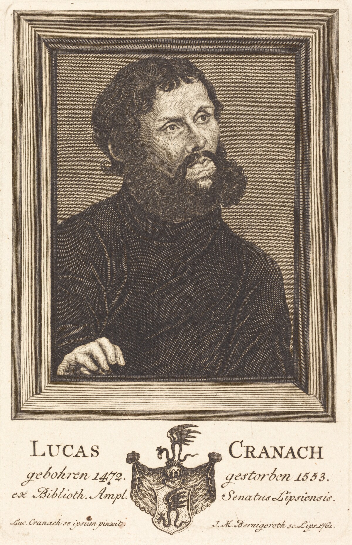 Lucas Cranach by Johann Martin Bernigeroth