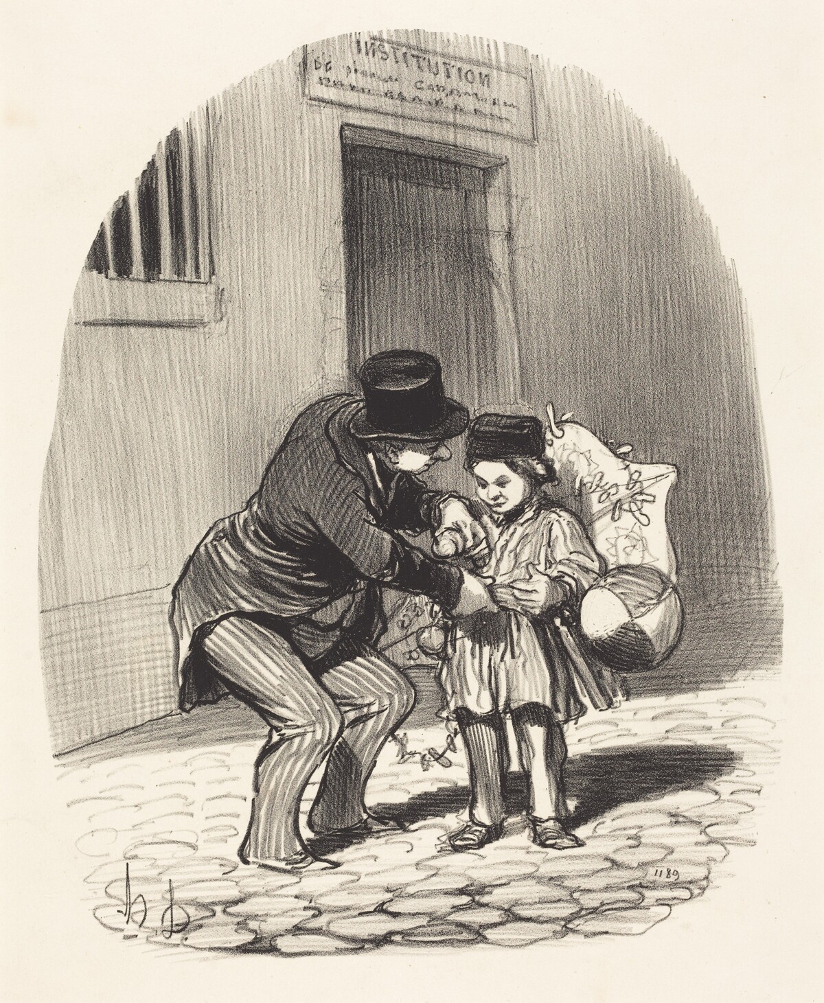 Le Jour de sortie by Honoré Daumier