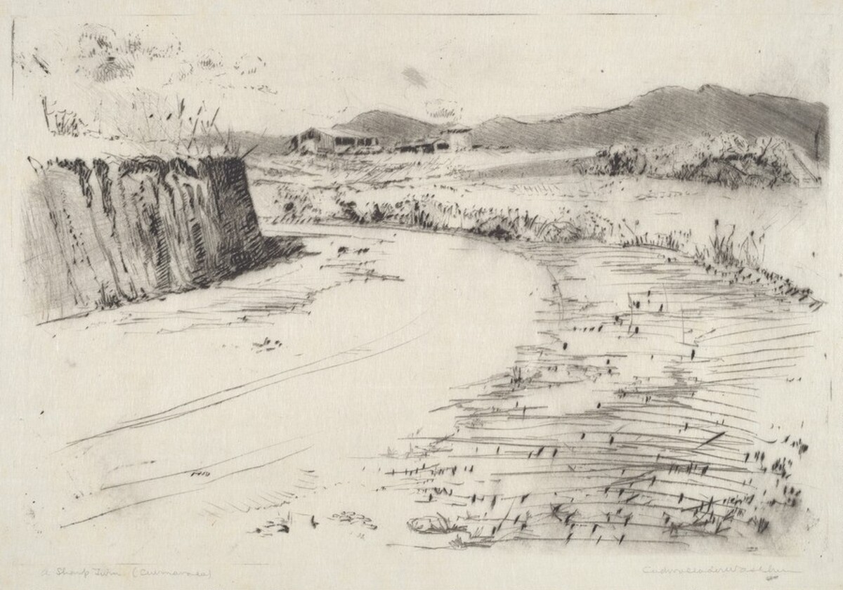 A Sharp Turn, Cuernavaca by Cadwallader Washburn