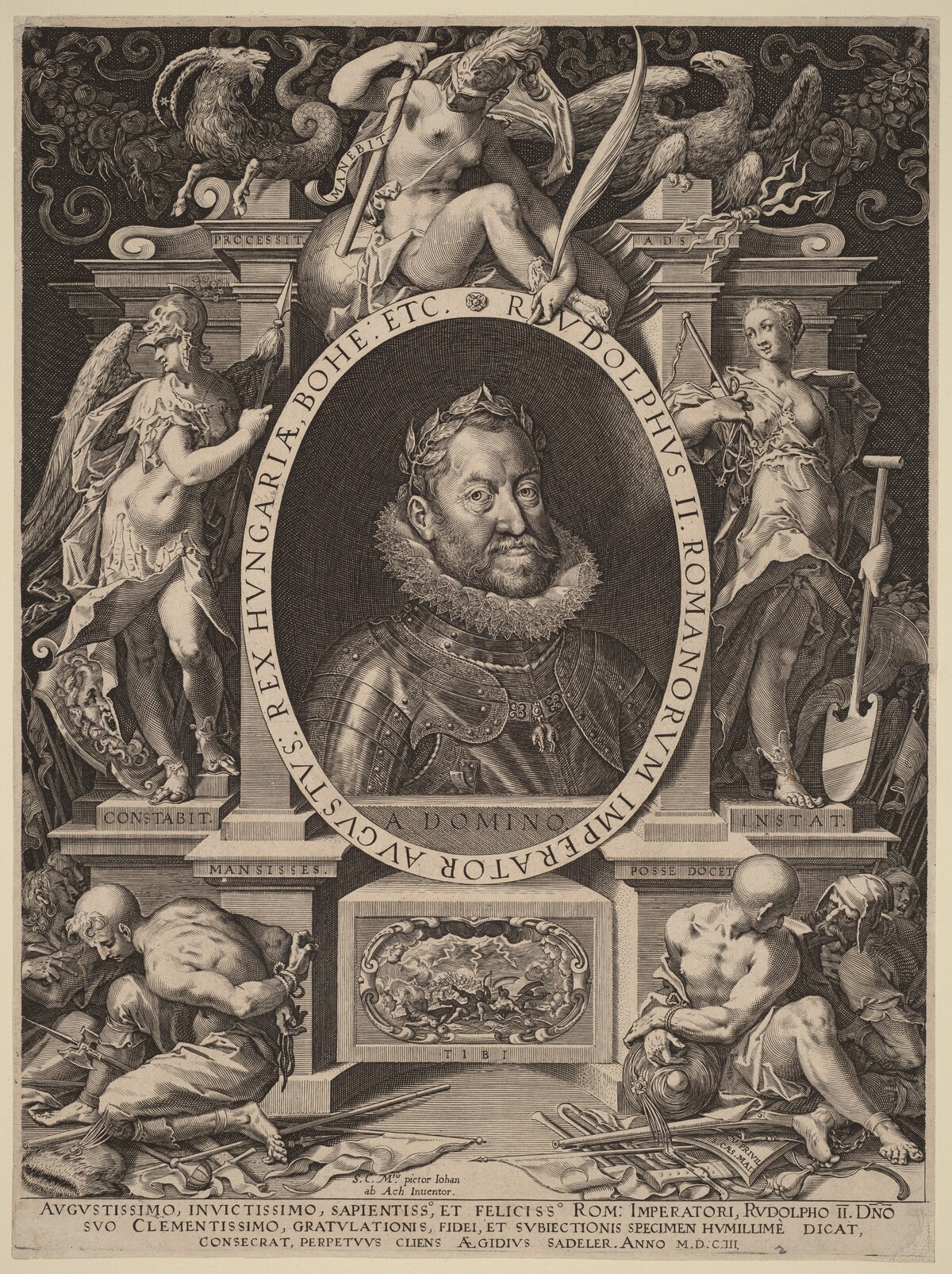 Rudolph II by Aegidius Sadeler II after Hans von Aachen