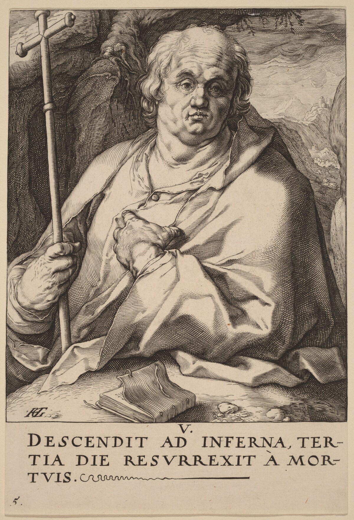 Saint Philip by Hendrik Goltzius