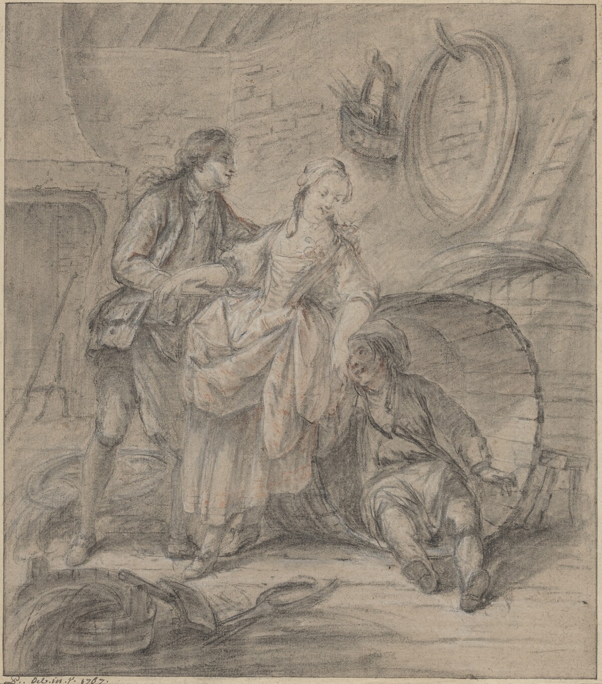 The Tale of the Cooper's Wife by Attributed to Pierre-Antoine Baudouin