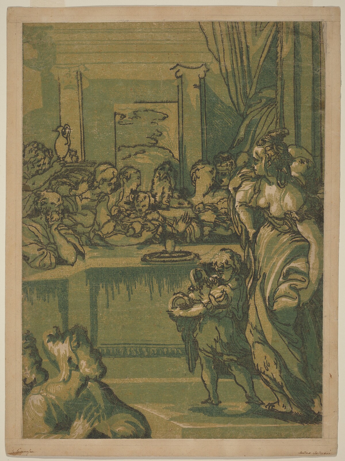 The Presentation in the Temple by after Parmigianino after Giuseppe Porta