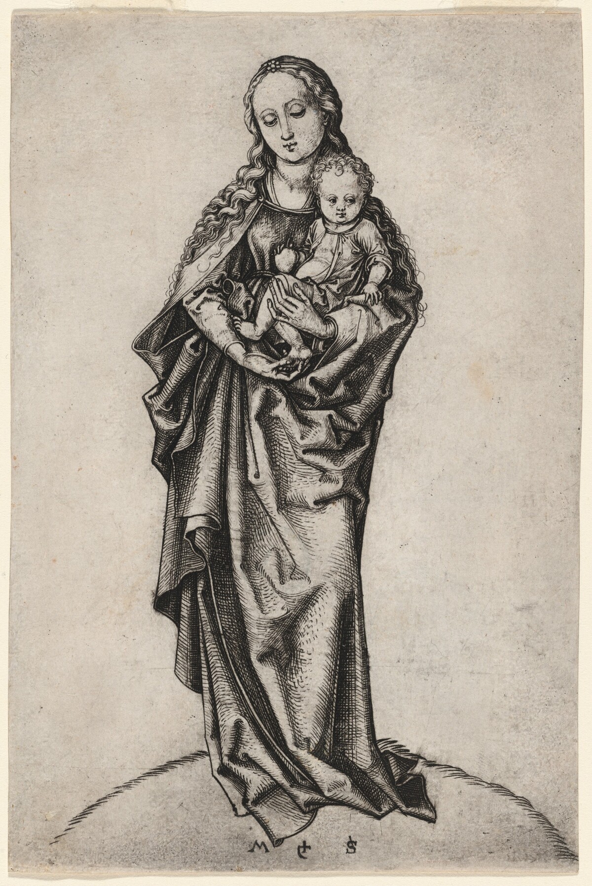 Virgin and Child with the Apple by Martin Schongauer