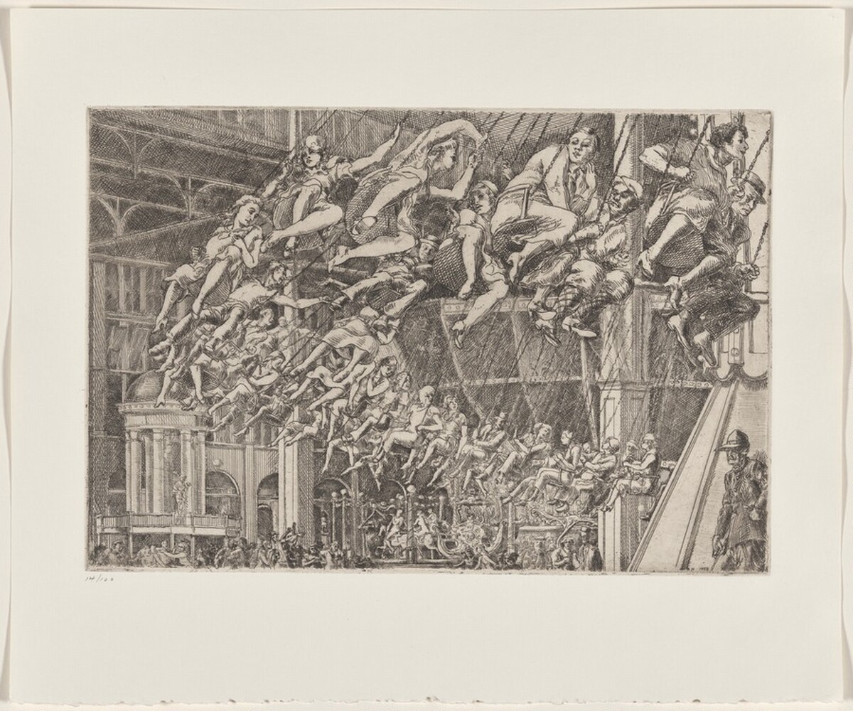 Steeplechase Swings by Reginald Marsh