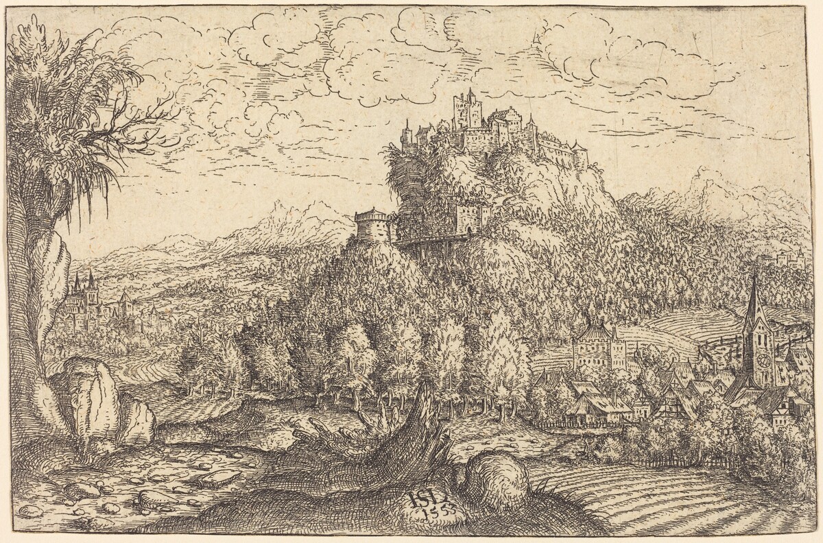 Landscape with a Castle in the Center by Hanns Lautensack