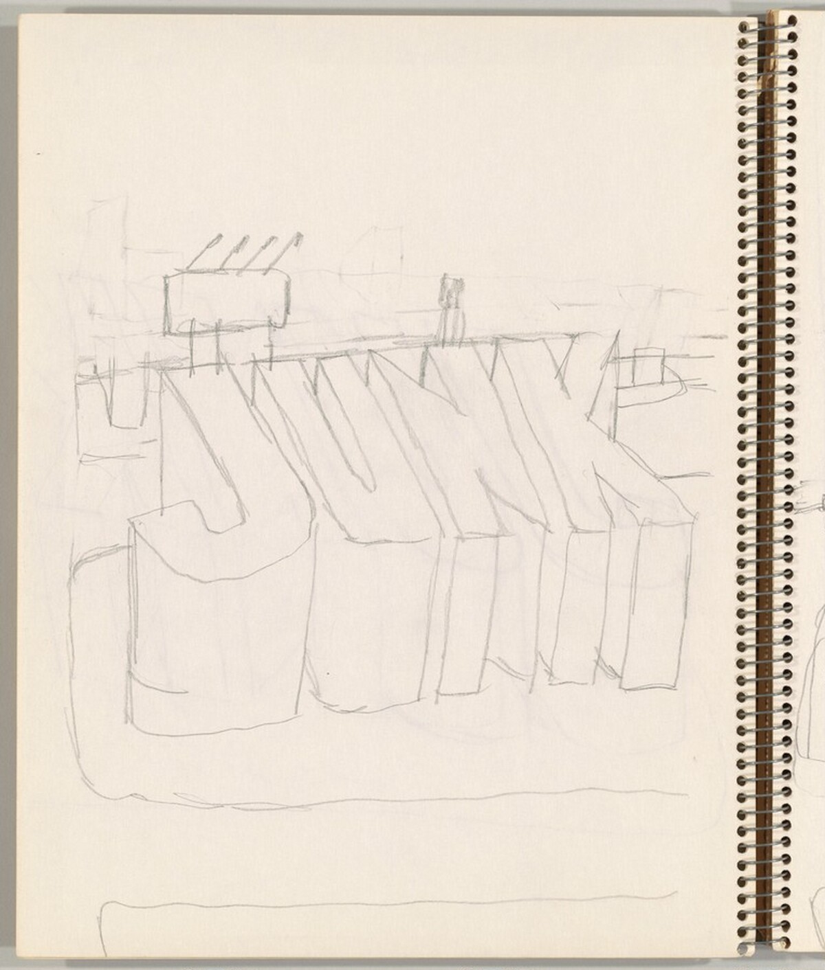 Junk (study related to "Trash") by Saul Steinberg