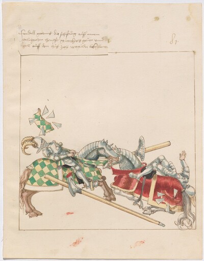 Mock Joust of War with Flying and Exploding Shields