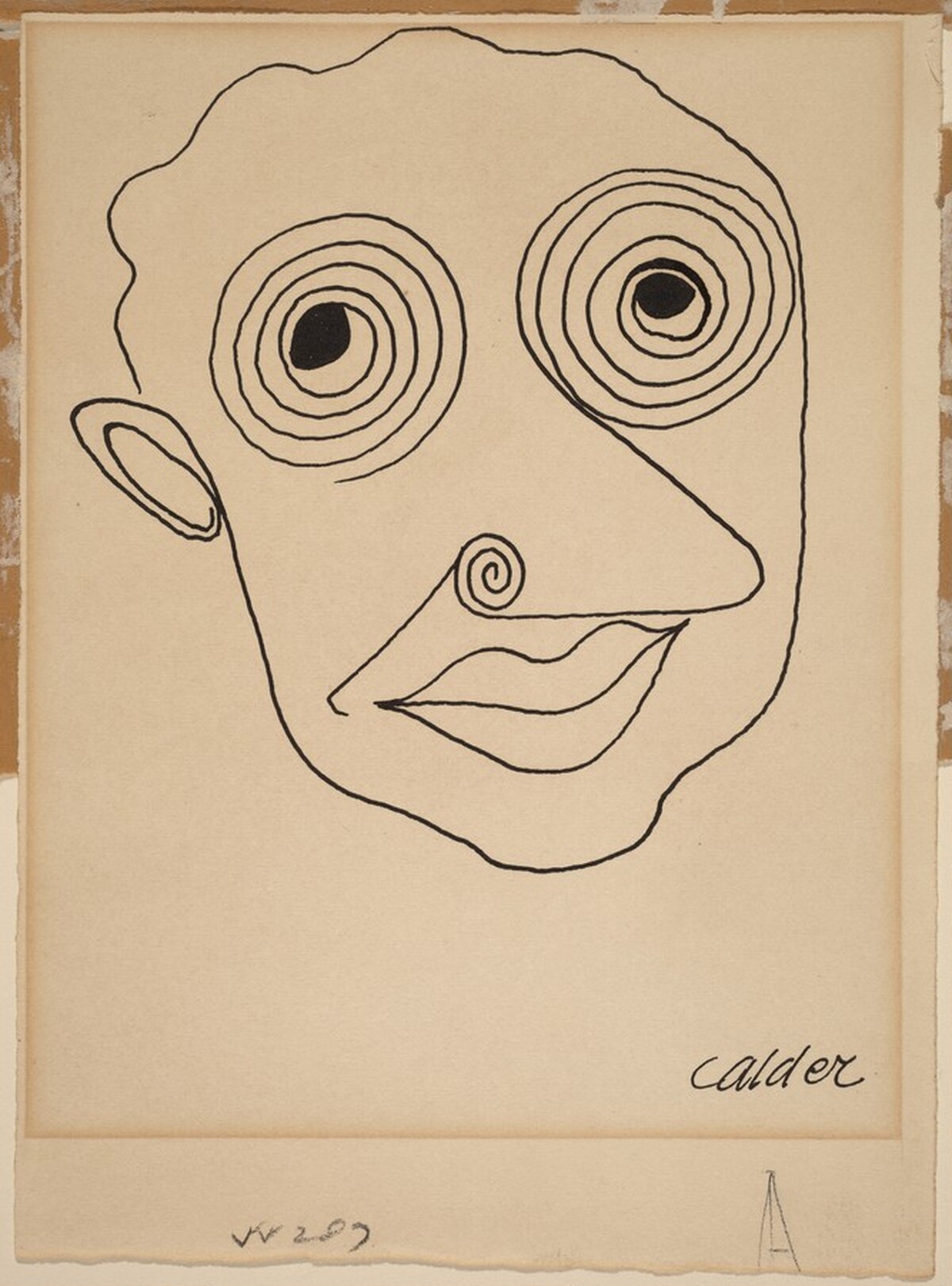 Head of Sartre by Alexander Calder