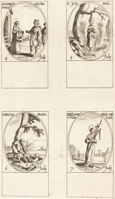 St. Elizabeth of Portugal; St. Zoe; St. Isaiah, Prophet; St. Edelburge