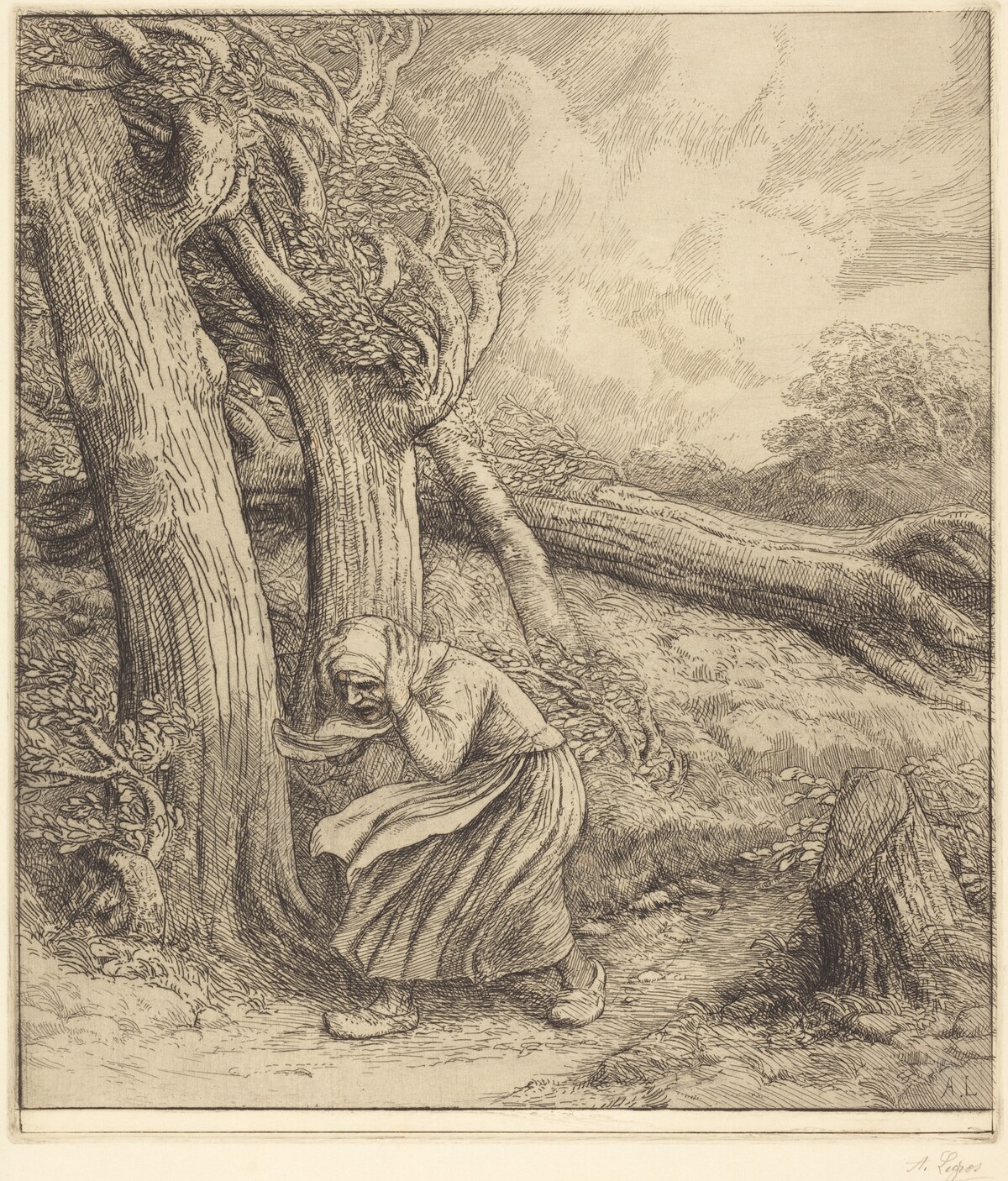 Hurricane (L'ouragan) by Alphonse Legros