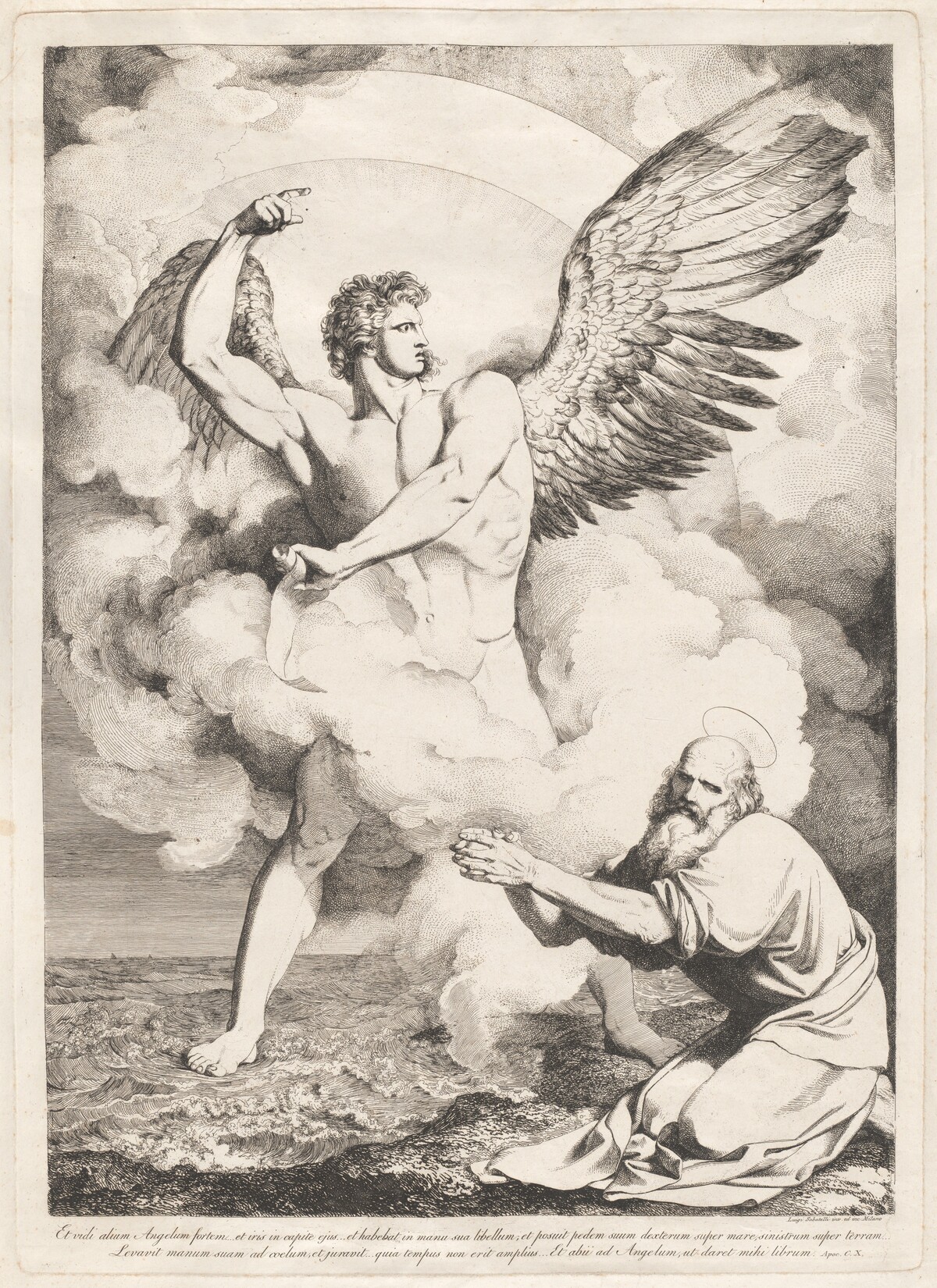Et vidi alium angelum fortem... (The Angel of the Apocalypse Appearing to Saint John) by Luigi Sabatelli I