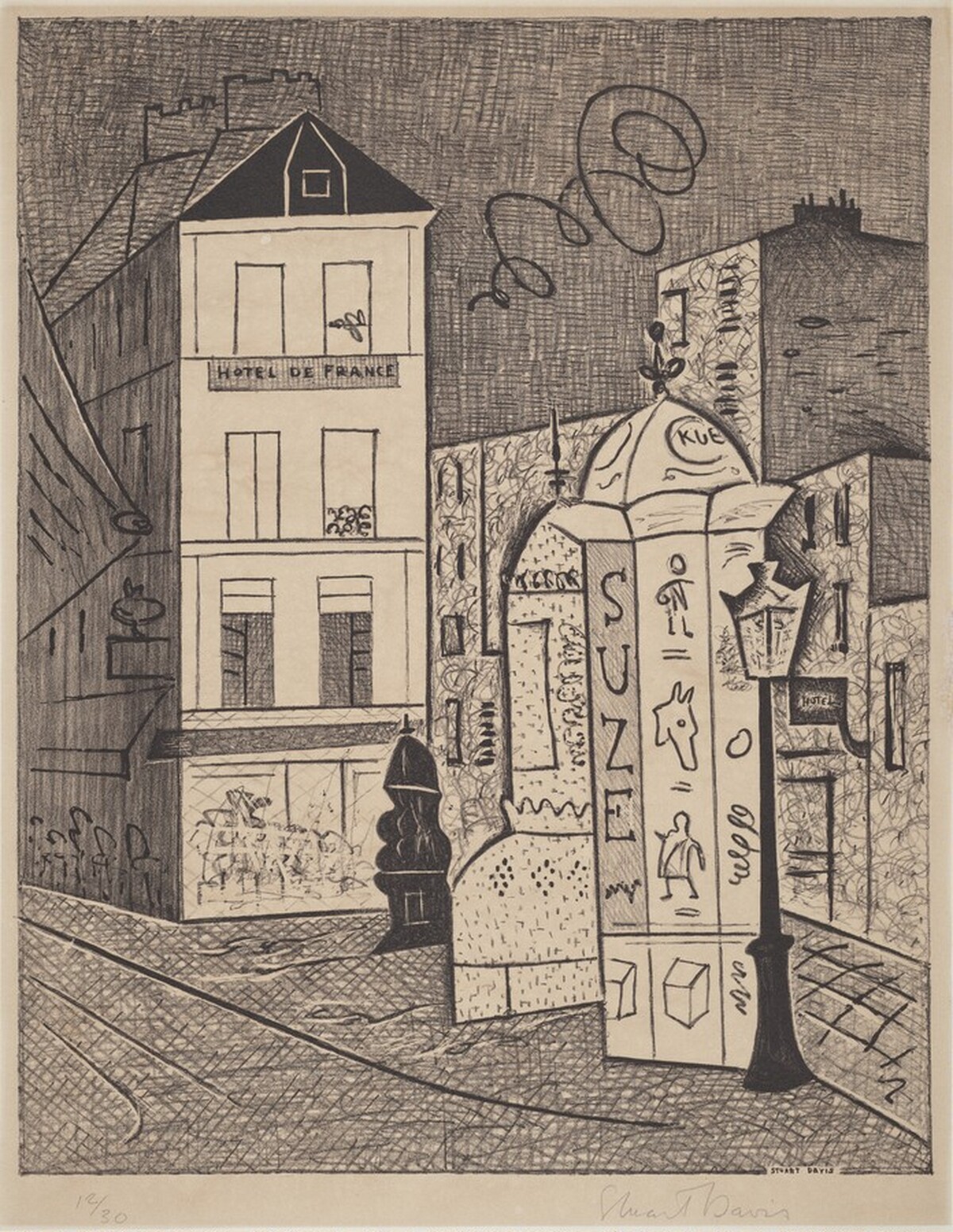 Hotel de France by Stuart Davis