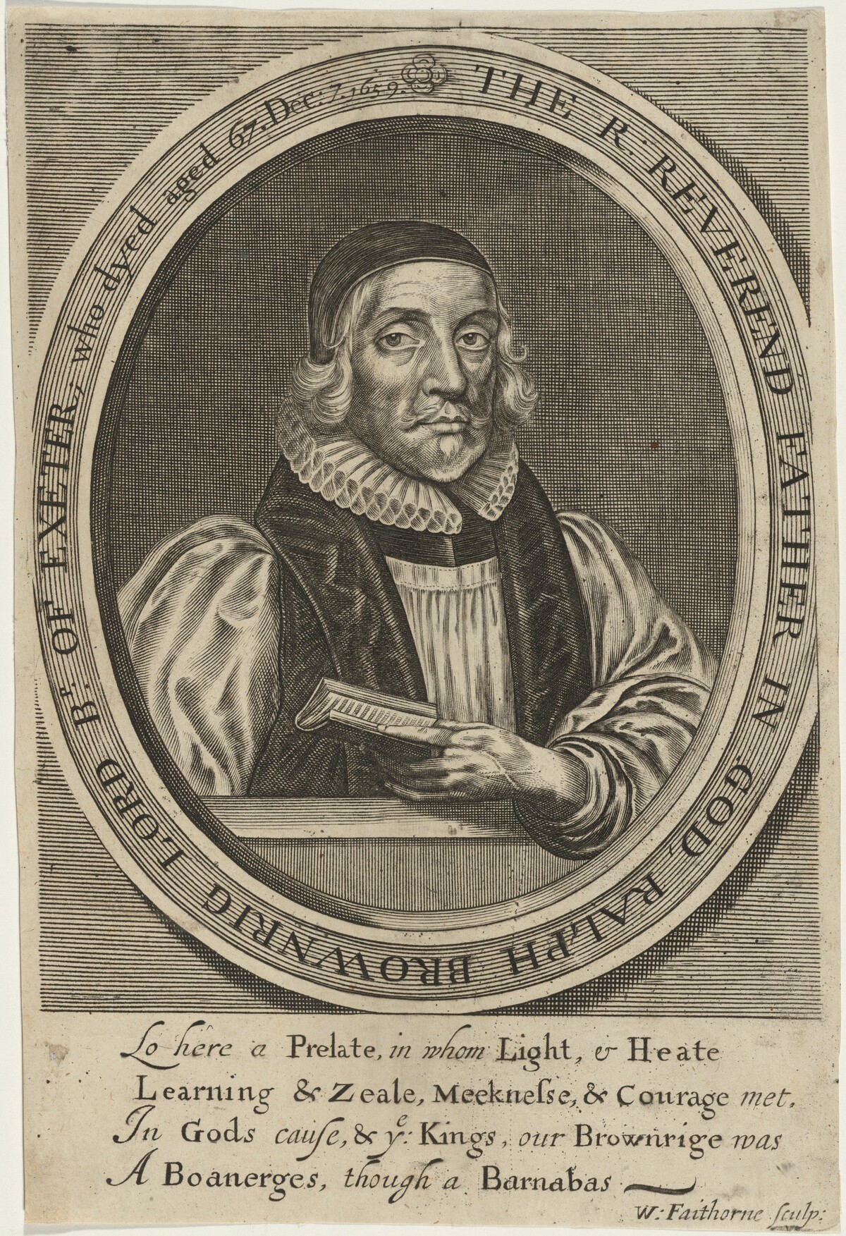 Ralph Brownrig by William Faithorne
