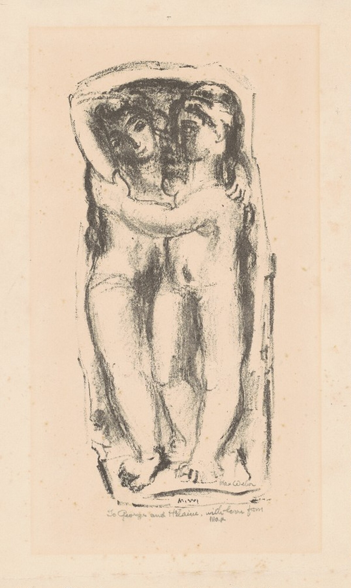 The Embrace by Max Weber