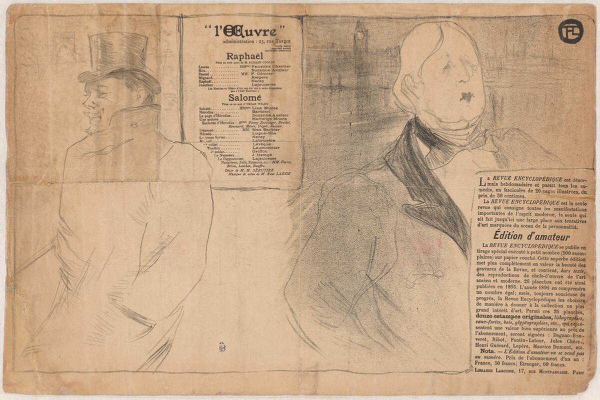 La dernière croisade for Théâtre de l'Oeuvre by Pierre Bonnard