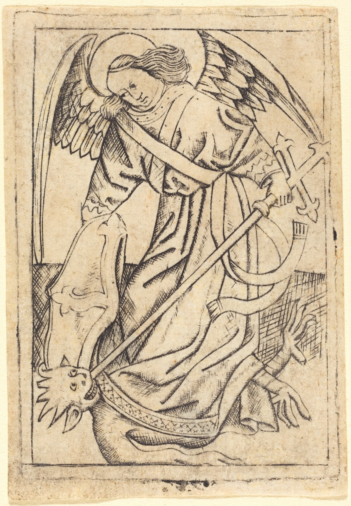 Saint Michael by after Master E.S.