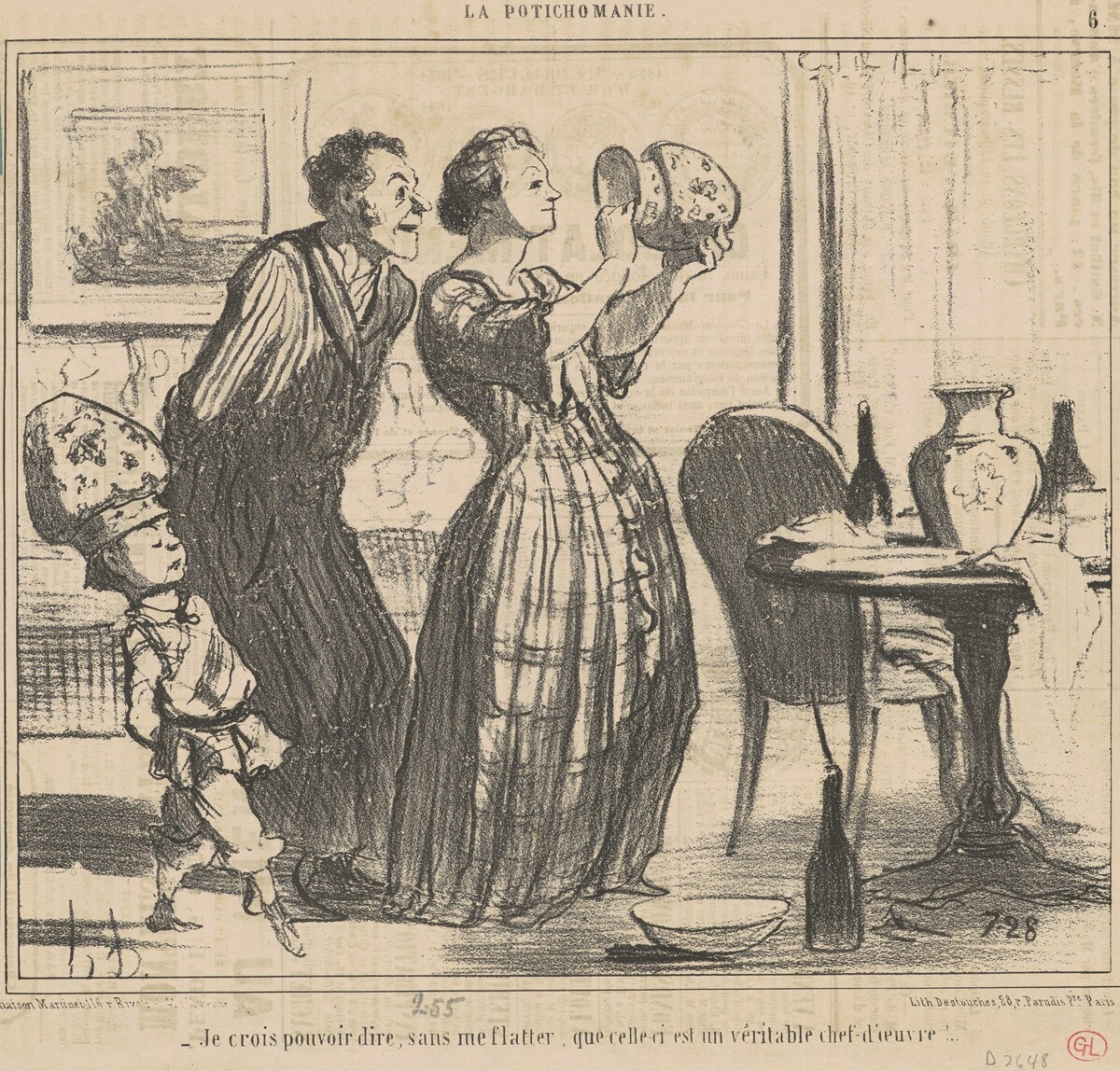 Je crois pouvoir dire, sans me flatter ... by Honoré Daumier