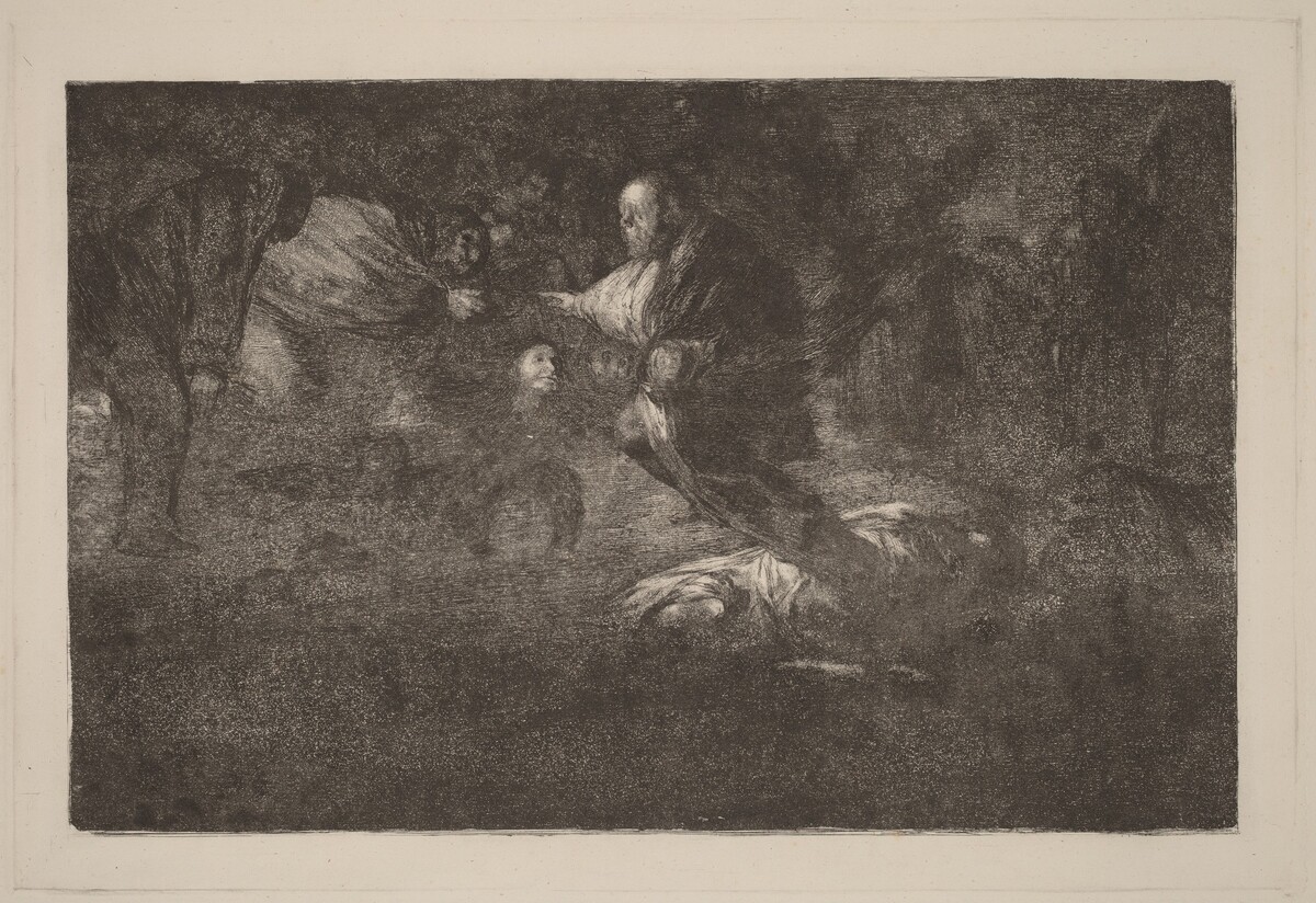 Dios los cria y ellos se juntan (God Creates Them and They Join Up Together) by Francisco Goya