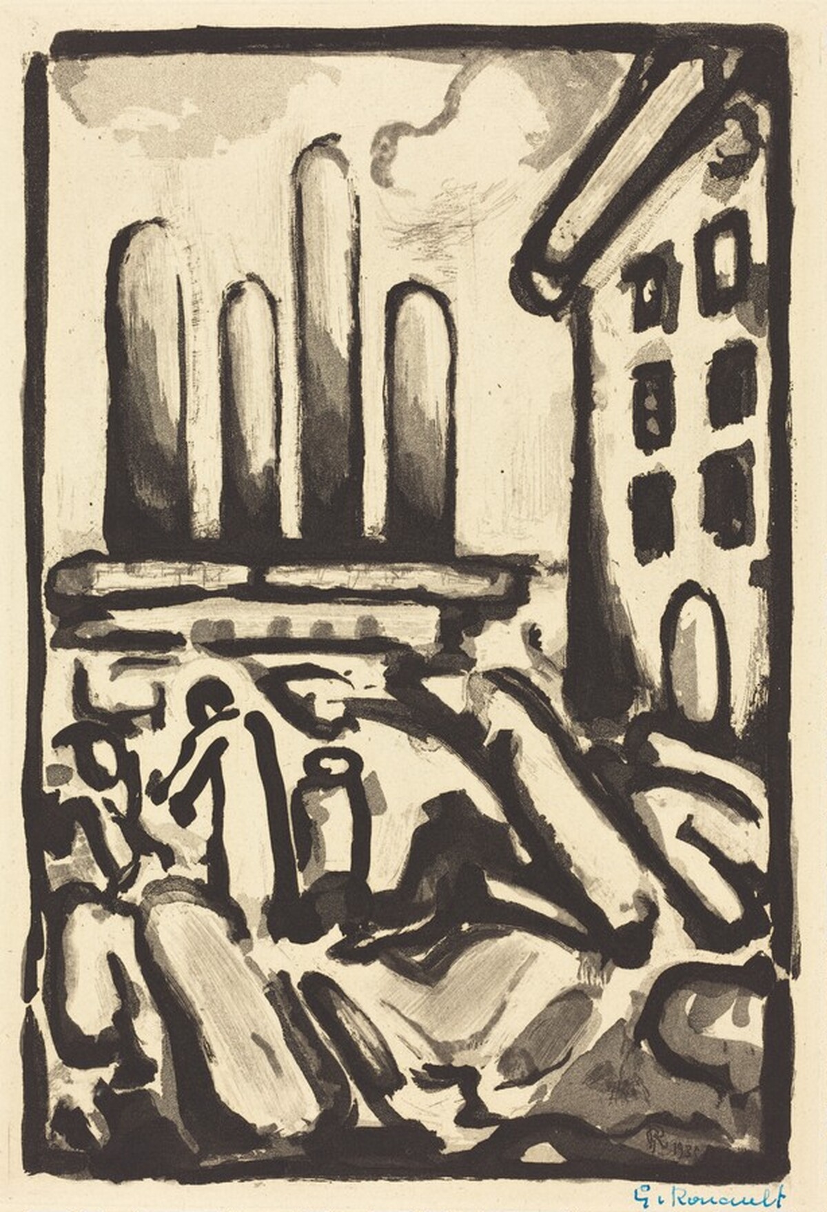Christ au Faubourg by Georges Rouault