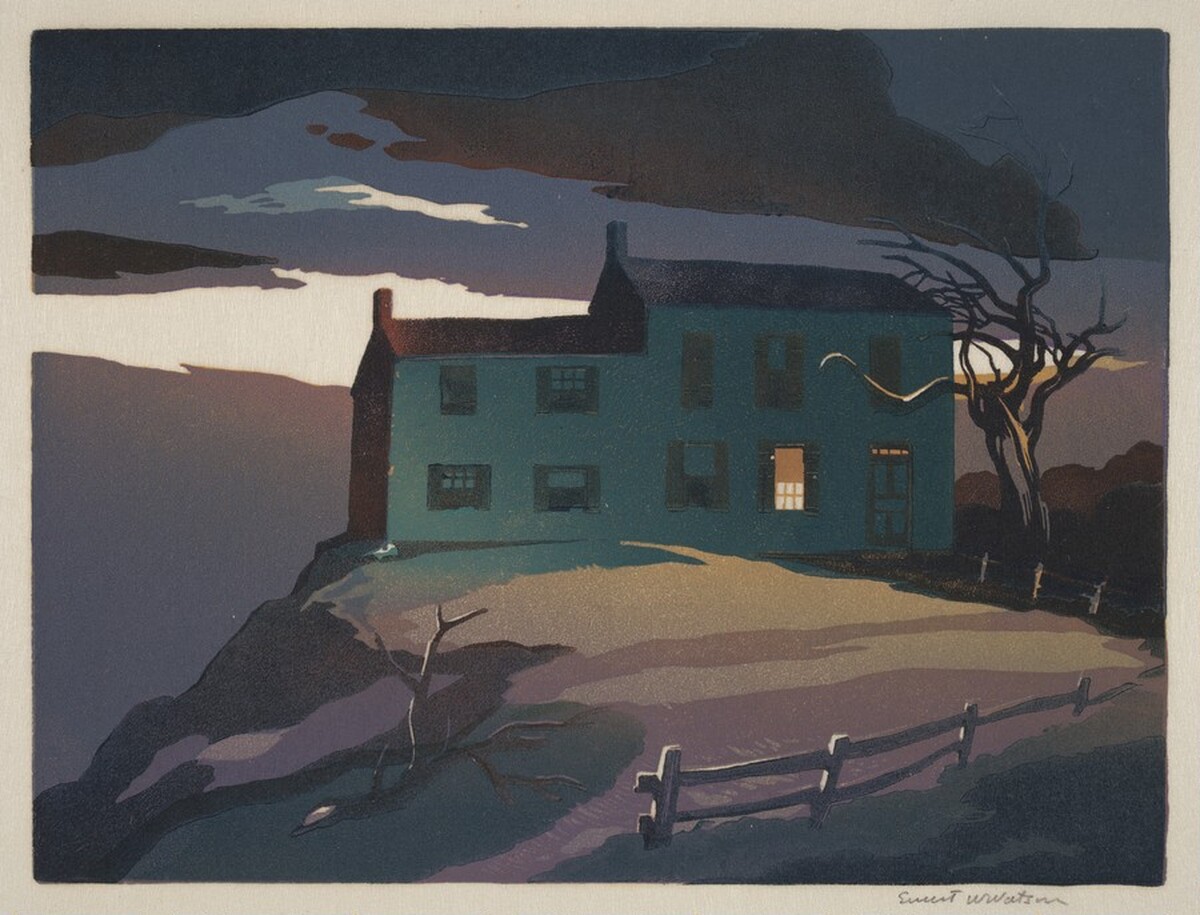 Once Upon a Midnight Dreary by Ernest William Watson