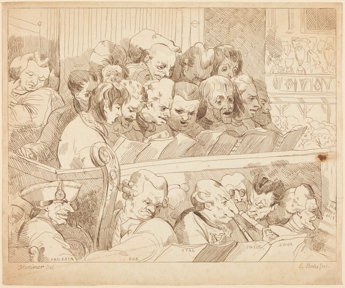 A Choral Band by Lydia Bates after John Hamilton Mortimer