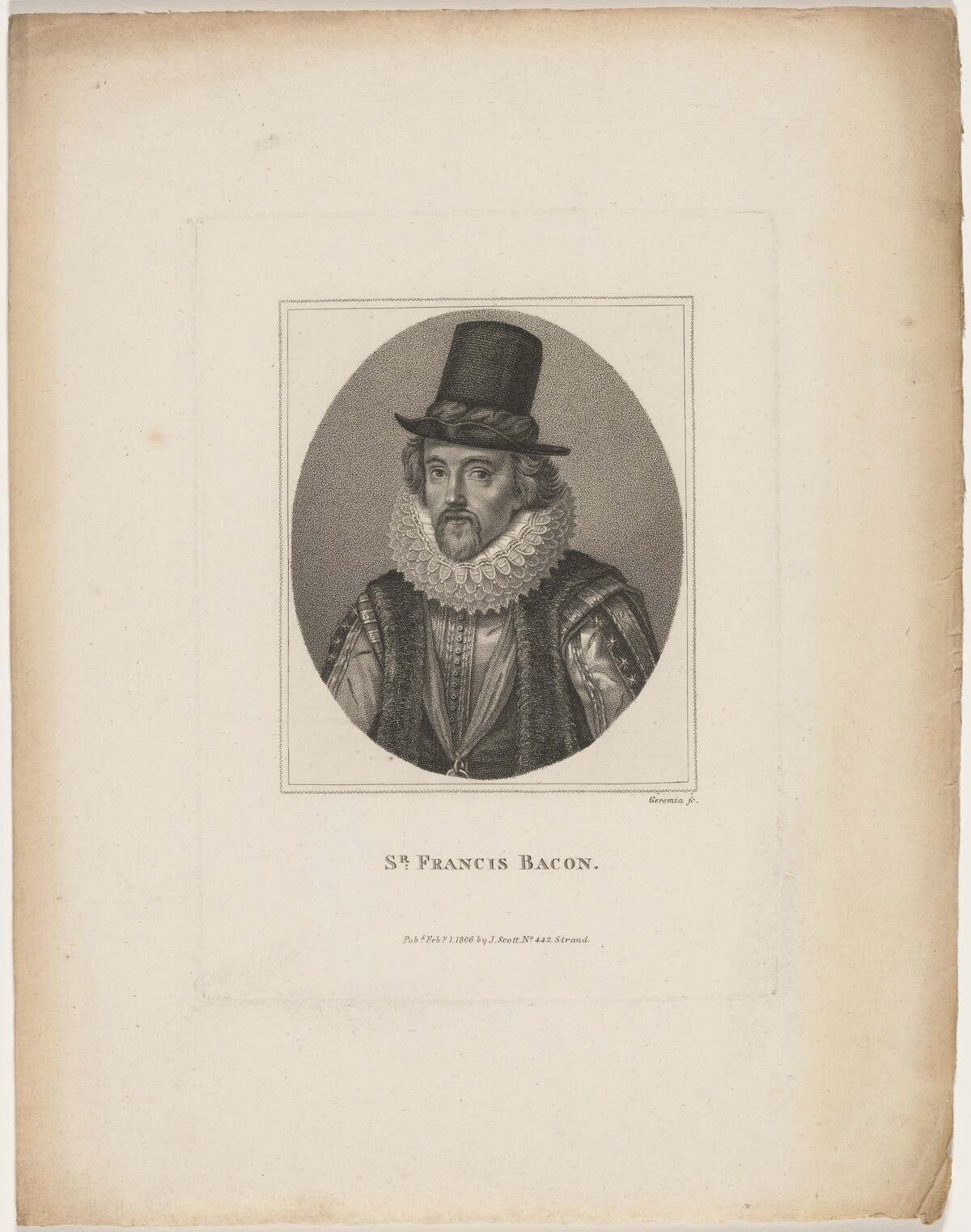Sir Francis Bacon by Innocenzo Geremia