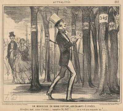 Un monsieur en bonne fortune aux Champs-Elysées