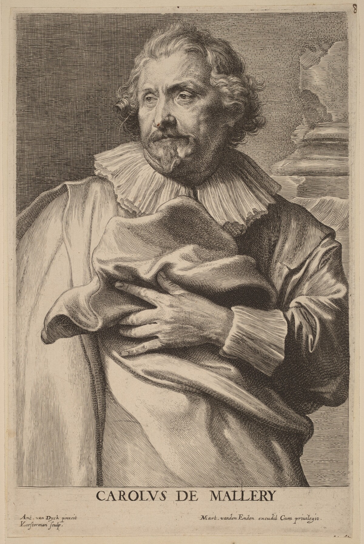 Karel de Mallery by Lucas Emil Vorsterman after Sir Anthony van Dyck