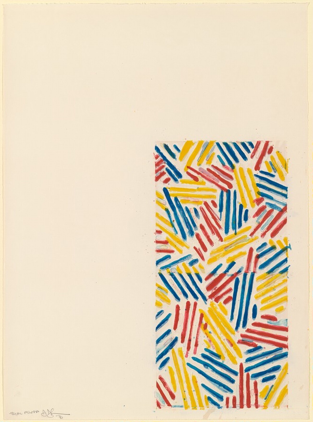 #4 (after 'Untitled 1975') [trial proof] by Jasper Johns