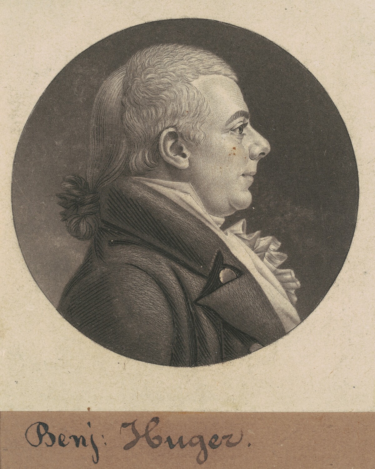 Benjamin Huger by Charles B. J. Févret de Saint-Mémin