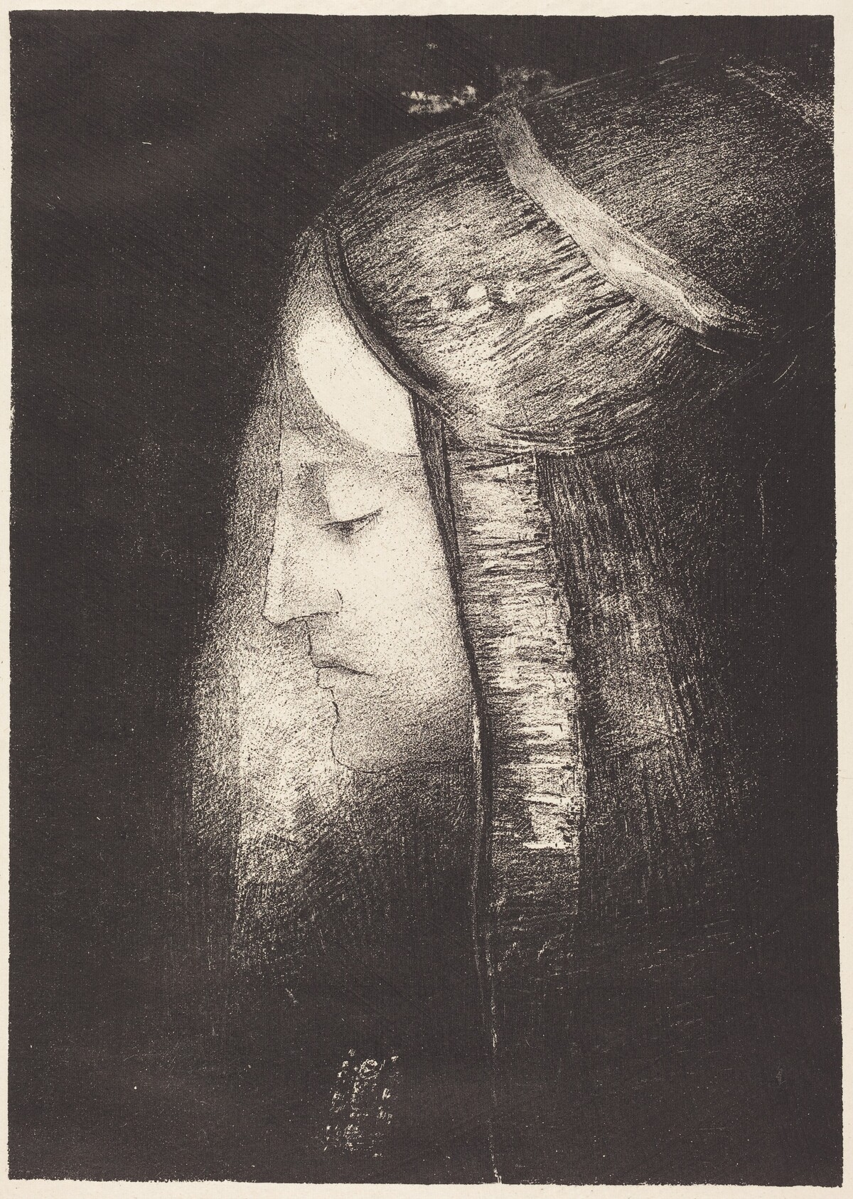 Profil de lumiere (Profile of light) by Odilon Redon