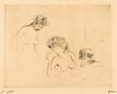 En cabinet particulier (3e planche) (In a Private Room) (third plate)