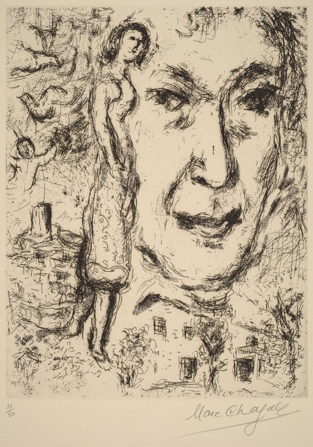 Self-Portrait by Marc Chagall