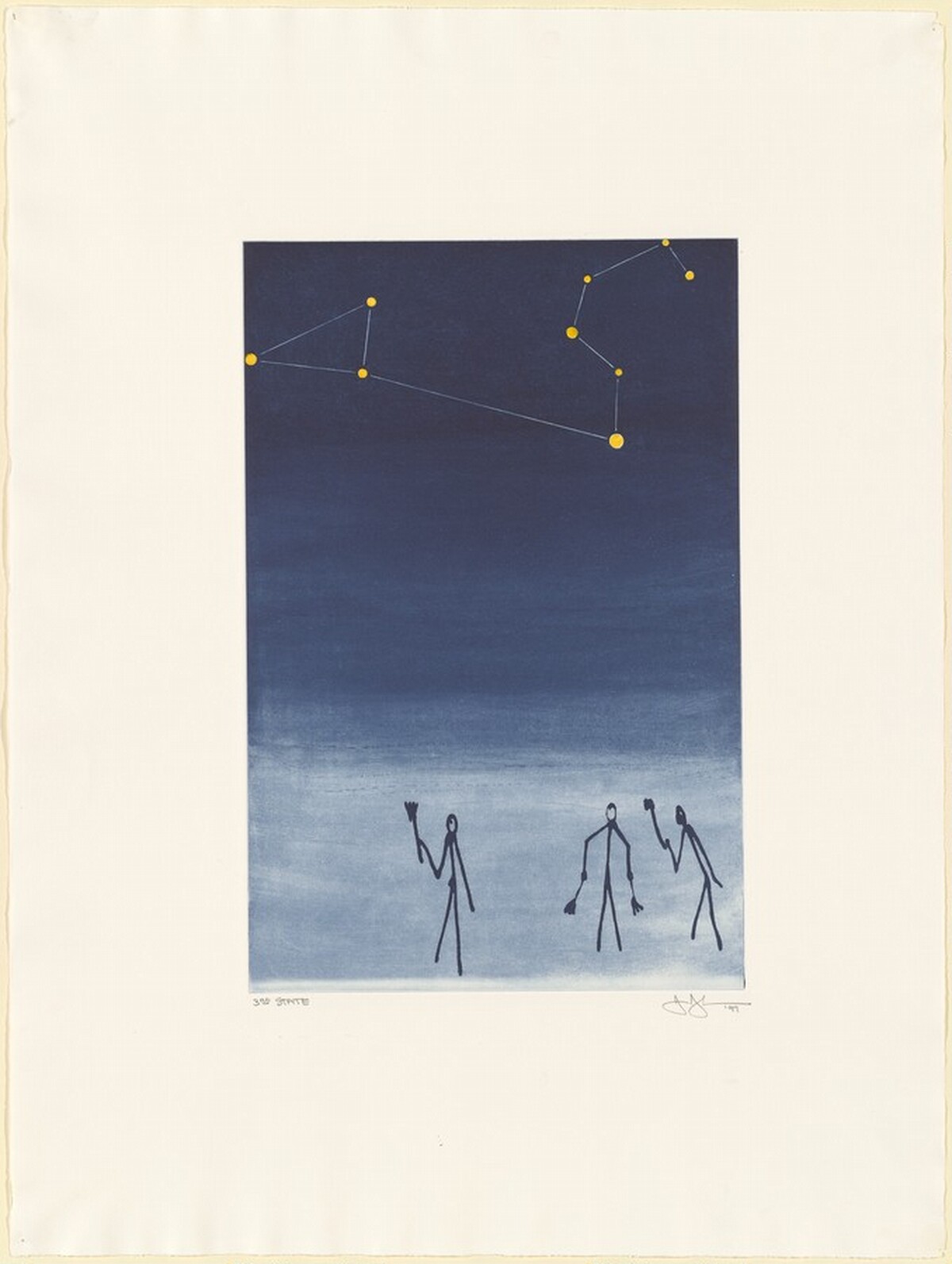 Leo [state proof of 3rd state] by Jasper Johns