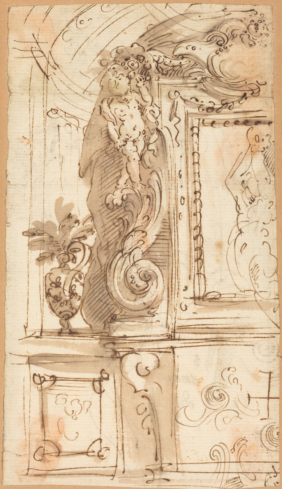 An Elaborately Sculpted Frame by Genoese 17th Century