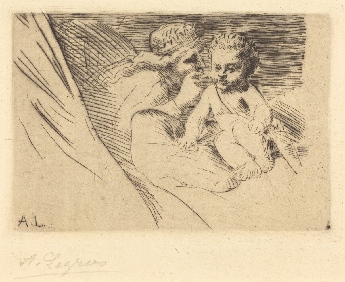 Mab and Cupid (Mab et Cupidon) by Alphonse Legros
