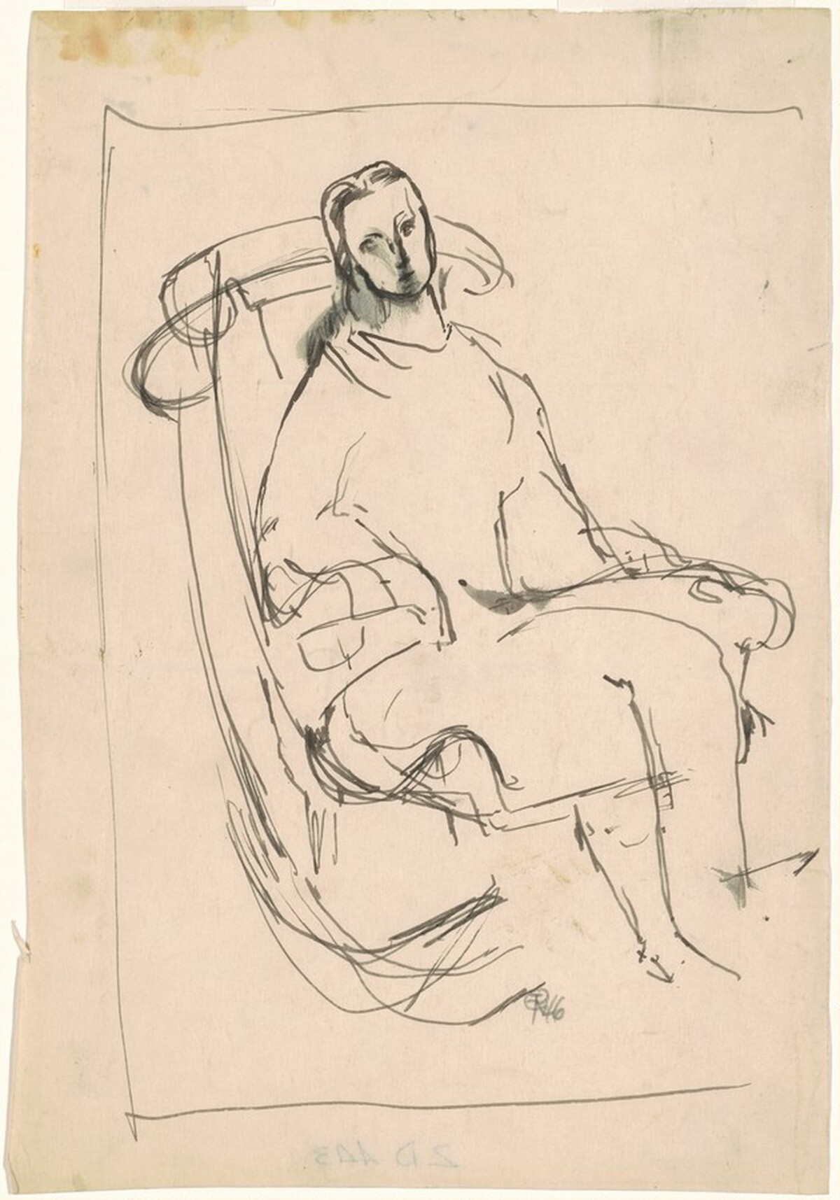 Elizabeth in a Rocker by Franz Kline