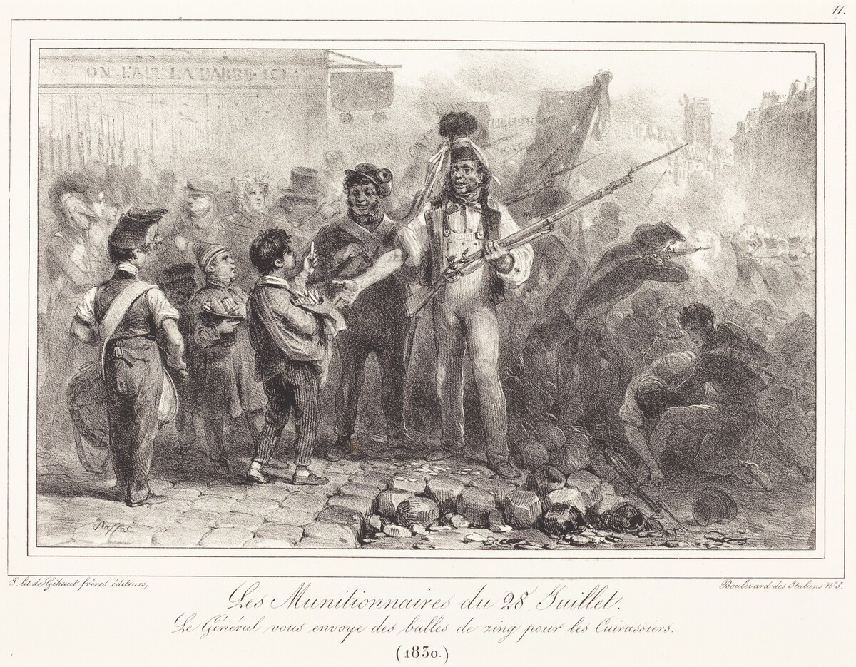 Les Munitionaires du 28 Juillet by Auguste Raffet
