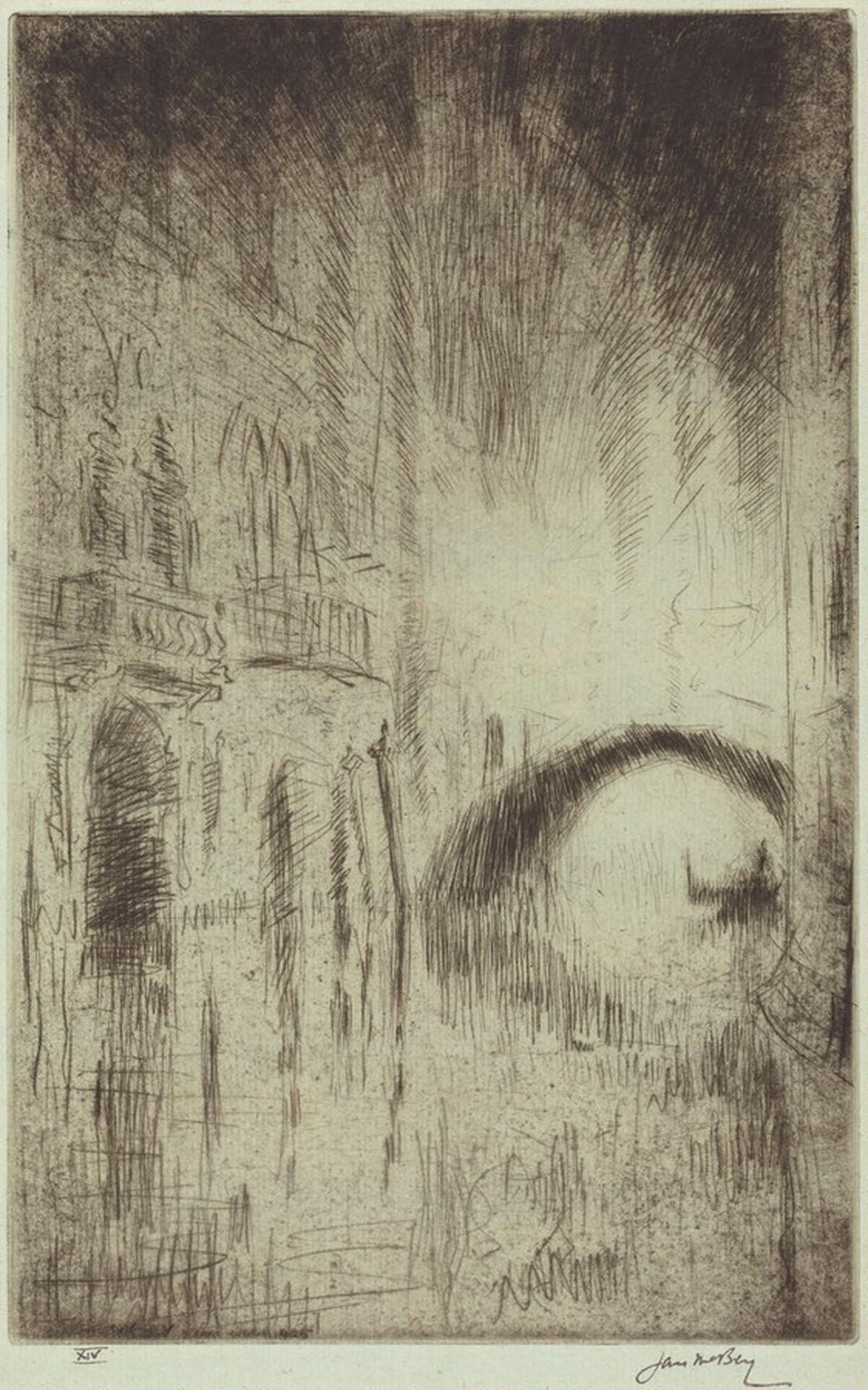 The Bridge by Night by James McBey