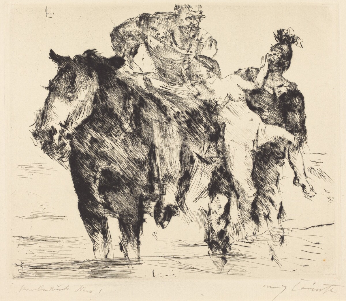 Frauenräuber (Rape) by Lovis Corinth