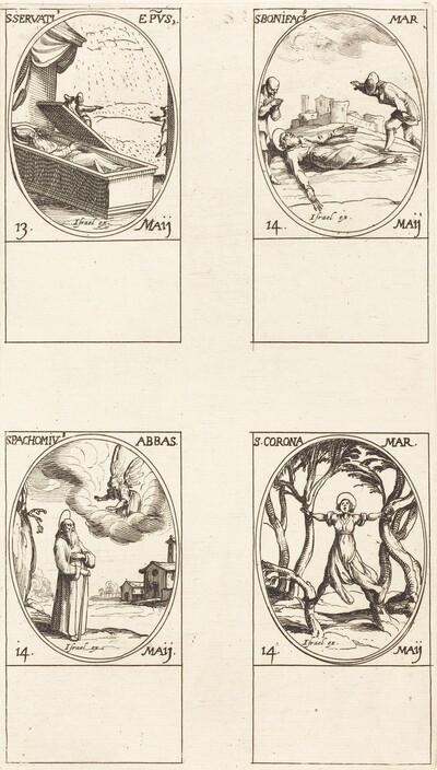 St. Servatius; St. Boniface; St. Pachomius; St. Corona