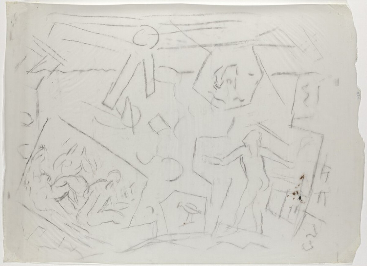 Seascape with Four Figures by John Marin