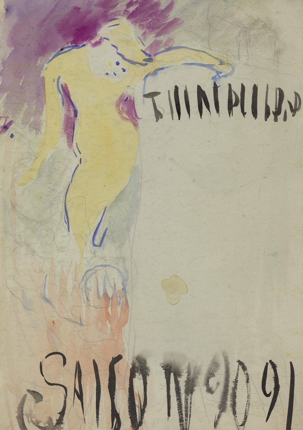 Program Design for the Théâtre Libre [verso] by Edouard Vuillard