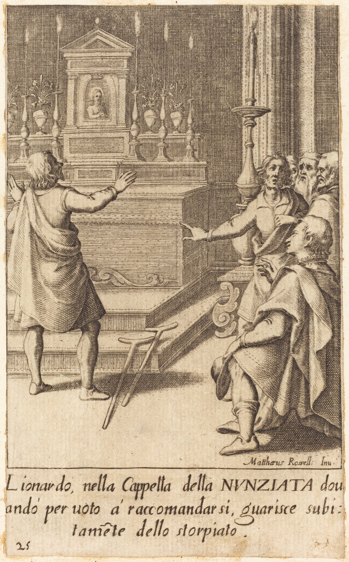 Lionardo by Jacques Callot after Matteo Rosselli