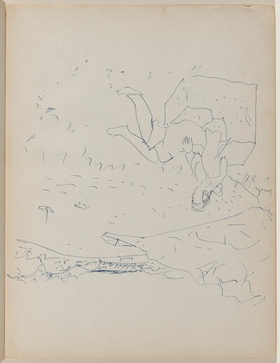 Woman Seated on a Rock
