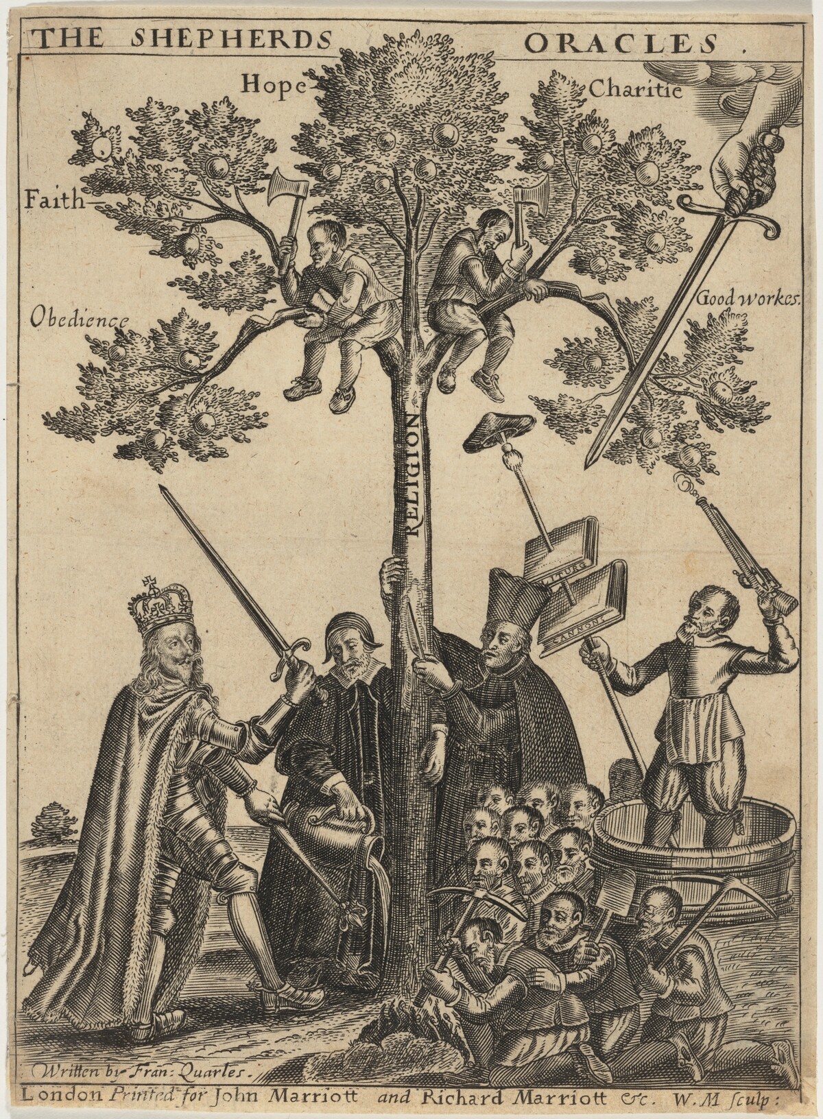Title Page to Francis Quarles, Shepherds Oracles by William Marshall