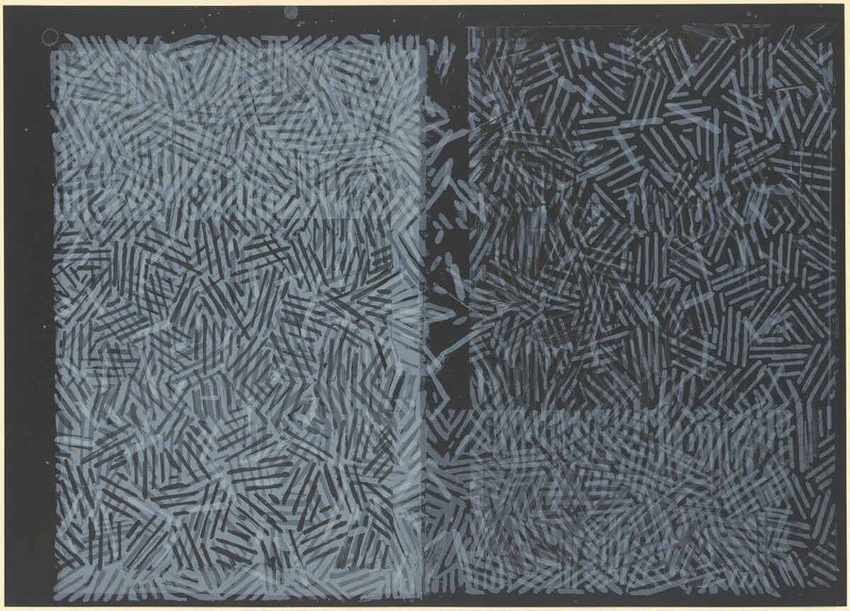 Corpse and Mirror [verso] [trial proof] by Jasper Johns