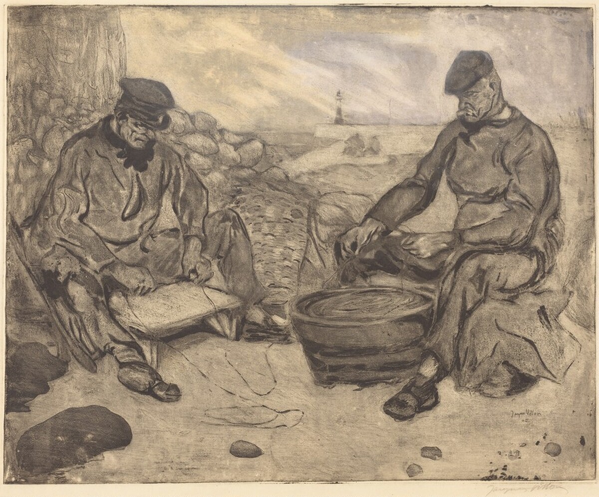 The Fishermen (Les pêcheurs) by Jacques Villon