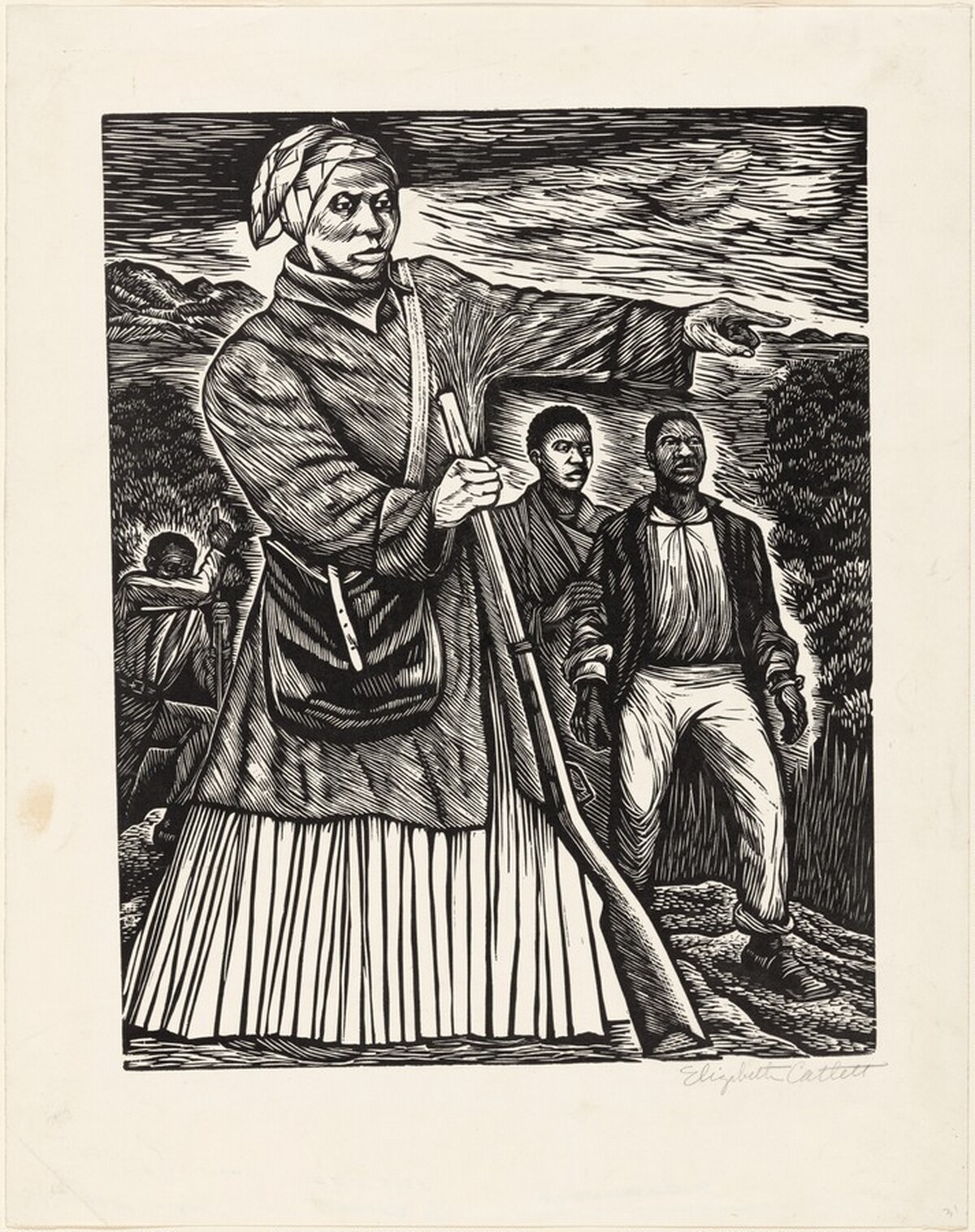 Untitled (Harriet Tubman) by Elizabeth Catlett